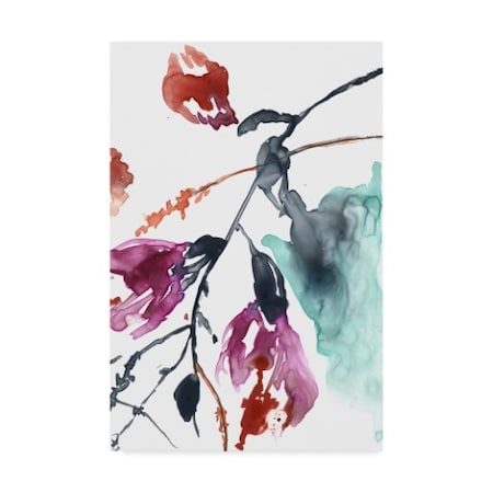 Jennifer Goldberger 'Hanging Fuchsia Ii' Canvas Art,12x19